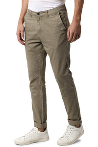 OLIVE Men's Slim Fit Casual Trousers