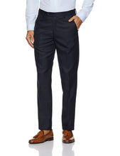 Load image into Gallery viewer, DARK BLUE SOLID Men&#39;s Slim Fit Formal Trousers
