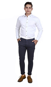 Check Cotton Trouser