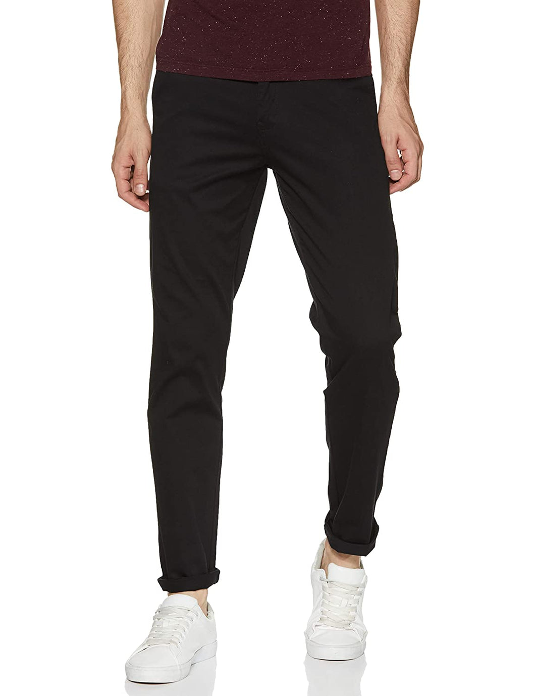 Men's Regular Fit Stretchable Casual Trousers